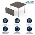 thumbnail image 3 of Flash Furniture Dunham 2.83' Square Plastic Folding Event Table with Carrying Handle, White, 3 of 15