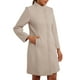 thumbnail image 4 of Abrigo de cuello alto Inspire Chic para mujer, abrigo de invierno de manga larga, color beige, 4 of 6
