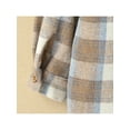 thumbnail image 4 of ZAXARRA Chemise Décontractée à Col Rabattu pour Enfants Garçons Filles Manches Longues Motif à Carreaux Veste à Simple Boutonnage avec Poche, 4 of 8