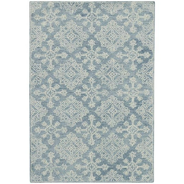 Amer Rug BOS350203 2 x 3 ft. Boston Modern Hand-Tufted Rug, Blue