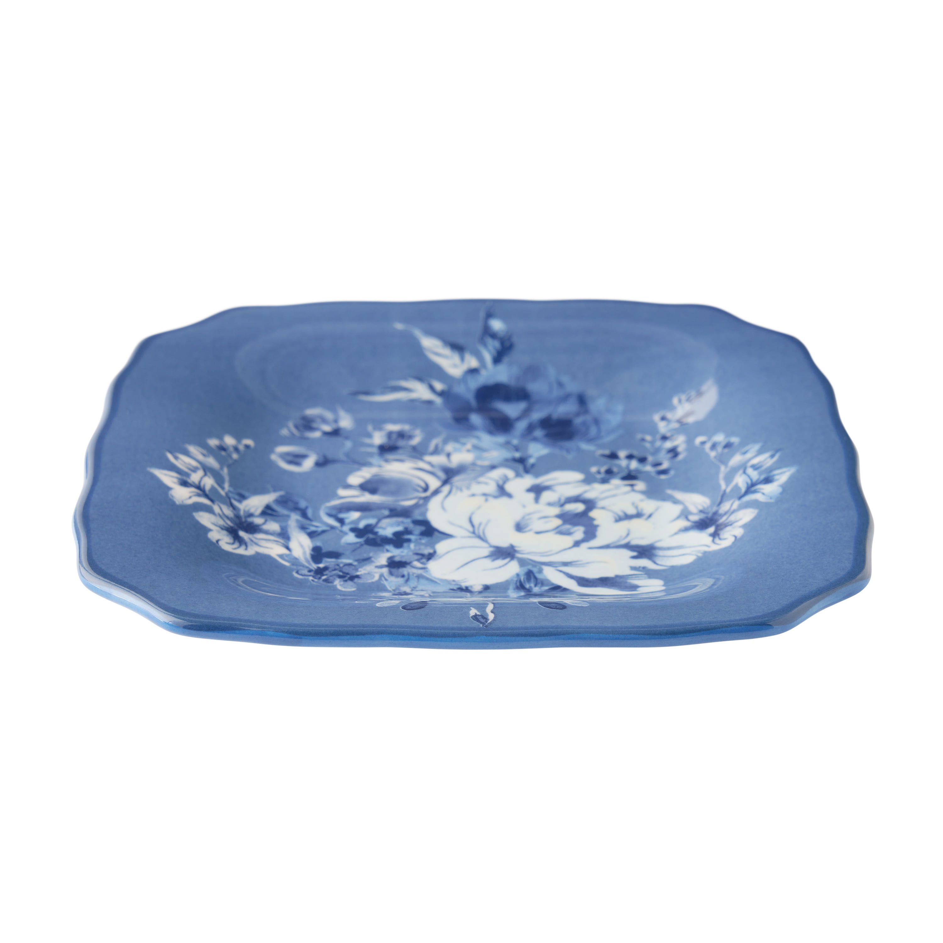 The Pioneer Woman Delilah Stoneware Appetizer Plates, Blue, Set of 6