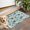 Pioneer Flower Floral-2, variant on Pioneer Flower Floral Print Pattern Door Rugs,Washable Non Slip Door Mats Indoor,Decorative Door Mats,Entry Mat Indoor for Entrance,Bedroom,Kitchen,Bathroom,17"x30"