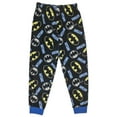 thumbnail image 4 of Batman Boys Classic Long Sleeve Top and Pants 2-Piece Pajama Sleep Set with Slippers, Sizes 4-12, 4 of 5