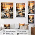 thumbnail image 4 of Designart "Arctic Sunset Alaska I" Landscapes Floater Framed Canvas Print, 4 of 7
