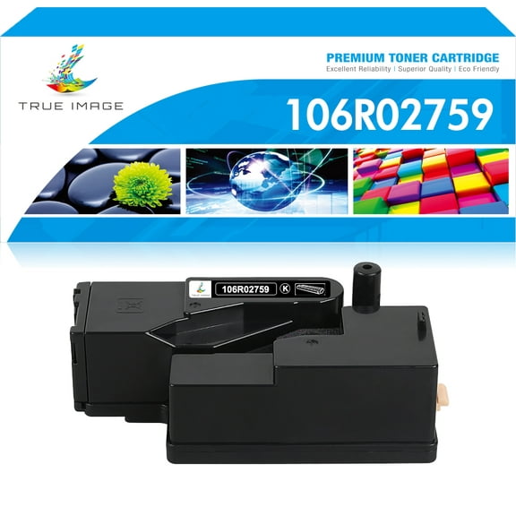 True Image 1-Pack Compatible Toner Cartridge for Xerox 106R02759 Phaser 6020 6022 WorkCentre 6025 6027 (Black)