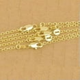 thumbnail image 2 of GKNET Wholesale Yellow Gold Plated Curb Link Chain Necklace for Women Men 18-30''-NO.7-20-1 PC, 2 of 6