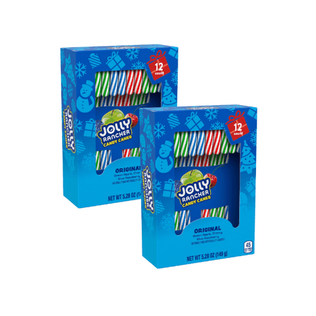 Jolly Rancher Candy Canes 2-Pack (12 Count Each),