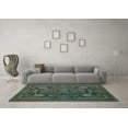 thumbnail image 3 of Ahgly Company Indoor Square Animal Light Blue Traditional Area Rugs, 3' Square, 3 of 4