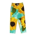 thumbnail image 4 of Haiem Sunflowers With Green Leaves Women's Pajama Pants Ultra Lightweight Pjs Bottoms Sleepwear Bottom Pants With Pocket Drawstring-XX-Large, 4 of 9