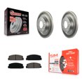 thumbnail image 1 of Transit Auto Rear Coated Disc Brake Rotors and Semi-Metallic Pads Kit for Car Mazda 6 Protege KGS-101324, 1 of 11