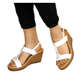 thumbnail image 4 of Sandalia Plataforma alta Mujer Flexi Piel 100713 Blanco Flexi Piel, 4 of 4