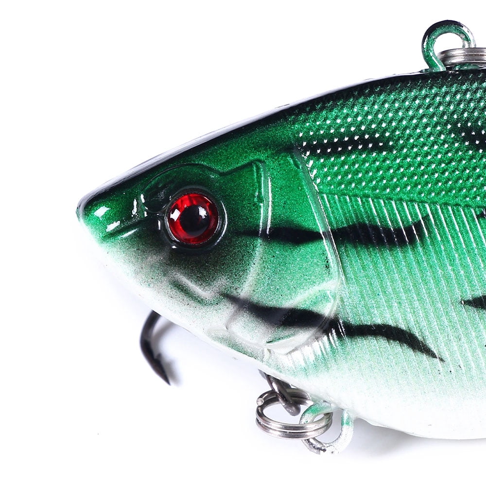 HENGJIA 10 Pack Lipless Crankbaits for Bass Fishing Lures, Sinking Deep Diving Crank Bait, Large VIB Hard Baits Fishing Jigs for Freshwater and Saltwater Bass, Trout, Perch, Walleye