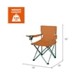 thumbnail image 7 of Ozark Trail Folding Camp Chair with Cup Holder – Lightweight, Portable Outdoor Chair for Camping, Tailgating & Sports – Brown, 7 of 7