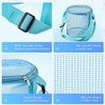 thumbnail image 2 of ZheElen Nylon Colorful Bag Transparent Adjustable Comfortable Bag Selection rose red, 2 of 6