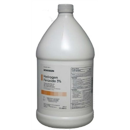 Hydrogen Peroxide 3% Solution, 1 Gallon Bottle, McKesson -