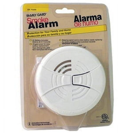 First Alert FG200B Family Gard Basics Smoke Alarm 6-Pack Battery Operated Smoke Detector , White