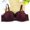 Purple, variant on ZZwxWA Large Size Underwear Adjustable Text Bra for Women, Gathering and Anti Sagging, Summer Breathable Womens Bra