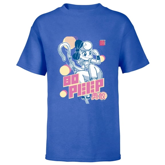 Disney and Pixar’s Toy Story Bo Peep Anime Japanese - Short Sleeve T-Shirt for Kids - Customized-Royal