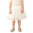 thumbnail image 3 of XAOFW Girls Skirts Valentine Glitter Mesh Party With Heart Sequins Ballet Tutus Performances Celebrations Comfortable Stylish Outdoor Activities Skirt, 3 of 5