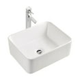 thumbnail image 1 of 18.8 inch Above Counter Bathroom Vessel Sink in white, 1 of 1