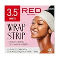 thumbnail image 3 of Red by Kiss Hair Wrapping Strip, Ultra Strong 2X Longer Stretch, 40 Strips, Suitable for Wet/Dry Hair, White, Styling Paper for Sleek Hairstyles (3.5", White, 1 PACK), 3 of 10