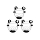 thumbnail image 1 of 3 Pzs Careta Box Protector Careta De Taekwondo Niños Malubero Transparente, 1 of 5