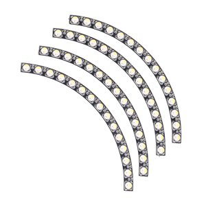 RGB LED Lampe à anneaux, grande zone d'éclairage couleur complète LED Tableau de lampe adressable avec chauffeur pour la chambre Space