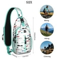 thumbnail image 5 of Crossbody Sling Backpack for Women Men Nautical Fish Repeat Shoulder Sling Crossbody Casual Chest Bag for Travel Sports Running Hiking, 5 of 6