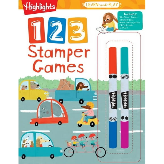 Highlights Learn-And-Play Highlights Learn-And-Play 123 Stamper Games, (Paperback)