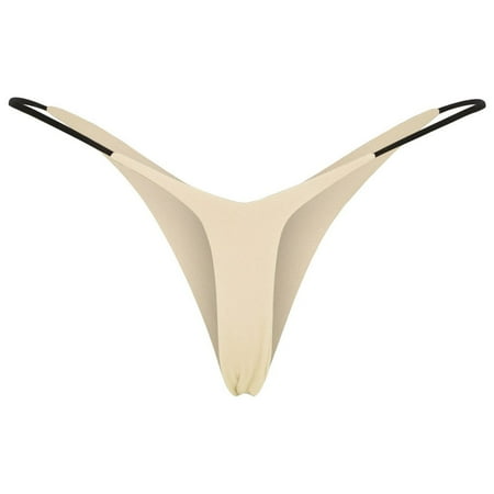 Kcodviy Women s Thong Low Rise Double Layer Bikini Briefs Lane Dress 18 Female Boxers Women s Bikini Panties Womens Underwear Seamless Bikini with Lace Woman Panties Cotton Pack Holster Underwear