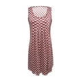 thumbnail image 2 of Mytrendy Women Pleated Wide Straps Round Neck Printed Casual Mini Dress, 2 of 3