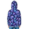 Kids Zip Up Hoodie for Boys Girls Toddler crystal Skull flower star