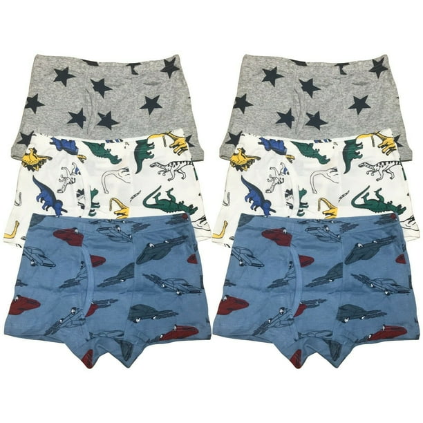 B&Q 6 Packs Toddler Little Boys Kids Underwear Cotton Boxer Briefs Size