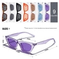 thumbnail image 5 of Gafas de sol VANLINKER pequeñas, delgadas y modernas con estilo ojo de gato moradas, 5 of 5