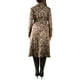 thumbnail image 4 of Jess by Meiko Abrigos para Mujer Ante Sintético Estampado de Leopardo Abrigo Trench con Cinturón S Verde Claro, 4 of 6