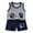 B1236-Navy, variant on UAYOTSE Toddler Baby Boy Summer Clothes Letter Print Sleeveless Short Sleeve Shirt Tops and Shorts Set Summer Outfit 2Pcs,Sizes 3-6 Months