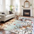 thumbnail image 2 of Large Area Rugs for Living Room Bedroom, Christmas Snowman 8'x10' Rug Washable Carpet Runner Indoor Outdoor, Xmas Tree Snowflake Eucalyptus Non Slip Floor Mats Rug for Kitchen, Patio, 2 of 8