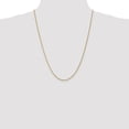 thumbnail image 4 of 10K Yellow Gold Singapore Chain Styles Necklace 1.4 mm 24 inch, 4 of 4