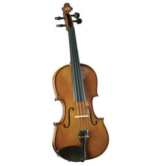 Saga SV-100 .5 Cremona Novice .5 Size Violin Outfit with Dyed Rosewood Fingerboard- Opaque Warm Brown