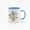 Light Blue, variant on 11 Ounce "Best Dad Ever" Ceramic Mug with Burger & Grill Tools Design - Black Handle Coffee Cup for Father's Day Gift