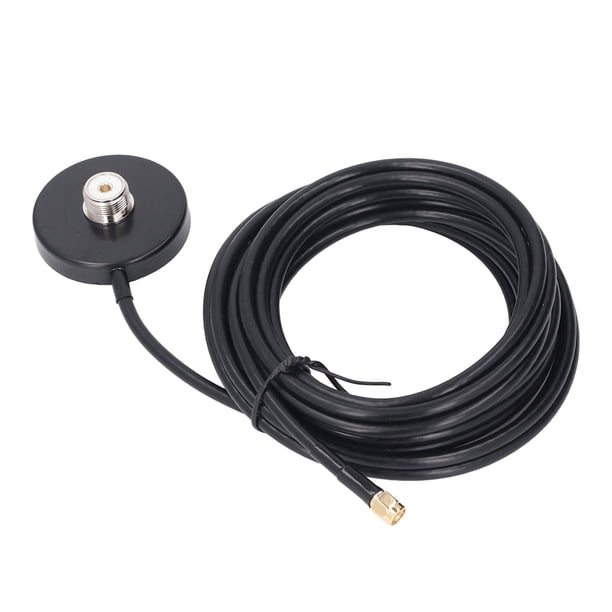Base De Antena Magnética, Resistente Al Agua SMA Macho A PL 259 SO 239 UHF Hembra Base De Antena Magnética Estable Para Automóvil Accesorio Seguro Para Techo De Automóvil