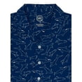 thumbnail image 2 of Wonder Nation Boys Short Sleeve Camp Collar Button-Up Shirt, Sizes 4-18, 2 of 3