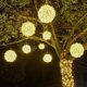 thumbnail image 5 of Cadena de lámparas de bolas de ratán LED por todo el proyecto de iluminación exterior impermeable Sky Star, lámpara colgante de bola de ratán para árbol, 5 of 6