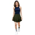 thumbnail image 5 of TaTaai Women's Golf Skirt for Women Solid Color Bohemian Ruffle Layered High Waisted Pleated Mini Tennis Skirt for Summer Daily Gift, 5 of 7