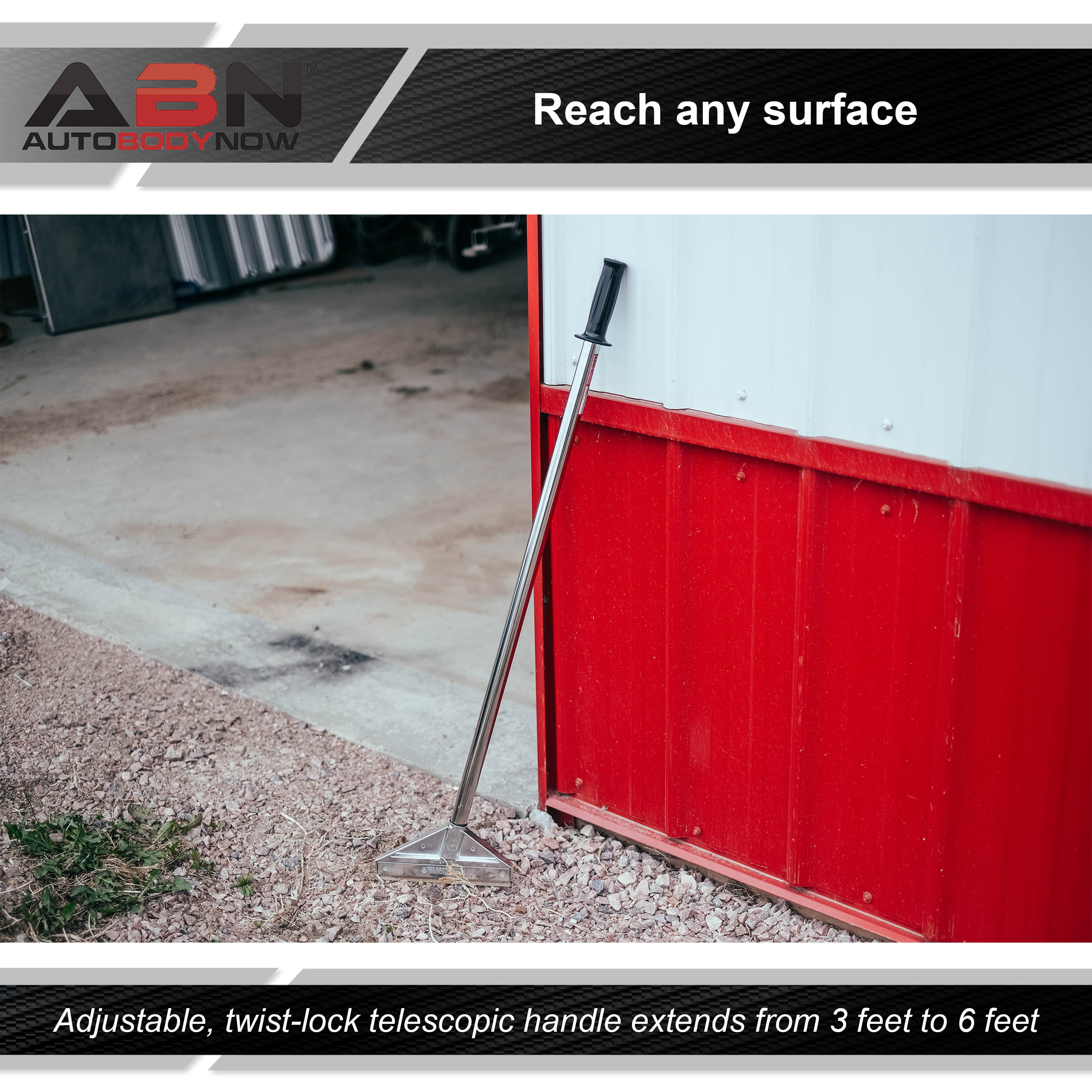 Heavy-Duty Adjustable Handle 8” Inch Flooring Removal Razor Blade Scraper Demolition ABN® Floor Razor Scraper