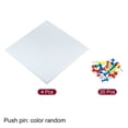 thumbnail image 3 of Unique Bargains Carreaux de Feutre Carré Autocollants pour Mur, Blanc 4 Pack, 3 of 5