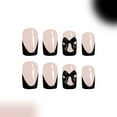 thumbnail image 5 of Press on Nails French Tip Square Nails Tips Designs Fake Nails Artificial Acrylic Nails Full Covers Acrylic False Nails, 5 of 7