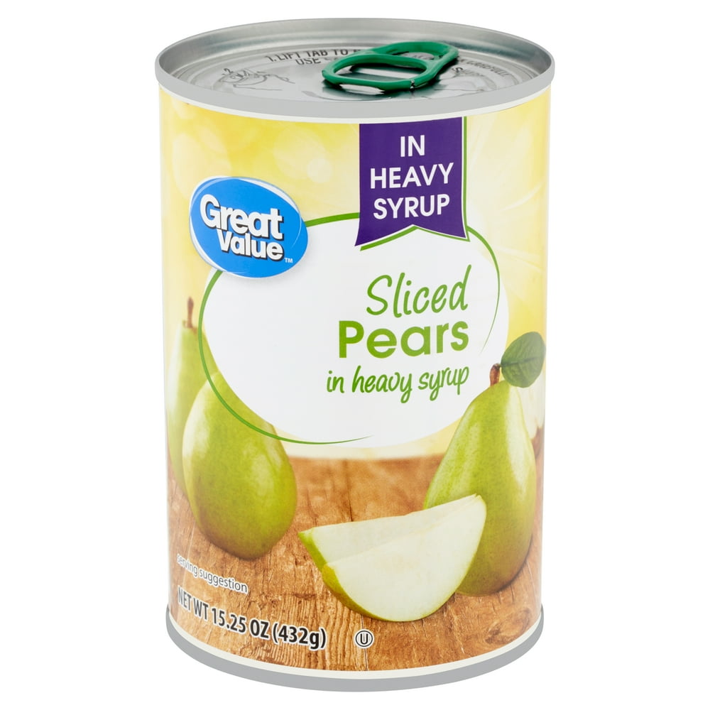 Great Value Sliced Pears, 15.25 Oz