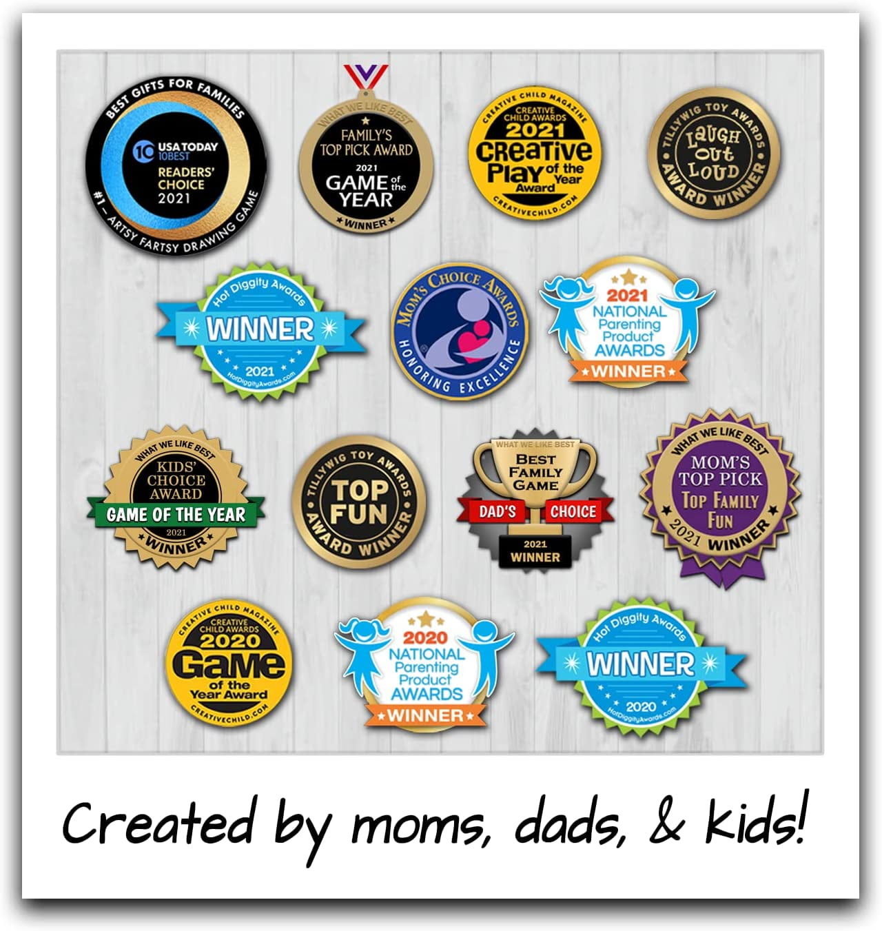 Artsy Fartsy - Fun Family Drawing Games for Kids and Adults. Winner of USA Today's Best Gift for Families National Award