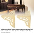 thumbnail image 3 of 4 Pack Furniture Corner Protector, Metal Edge  Furniture Bumpers  Jewelry Box Guard Edge Cover, 3 of 8